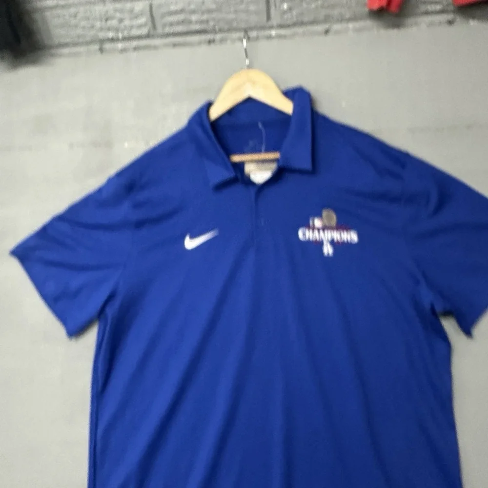 Nike Los Angeles‎ Dodgers 2024 World Series Champions Polo Shirt Size Small